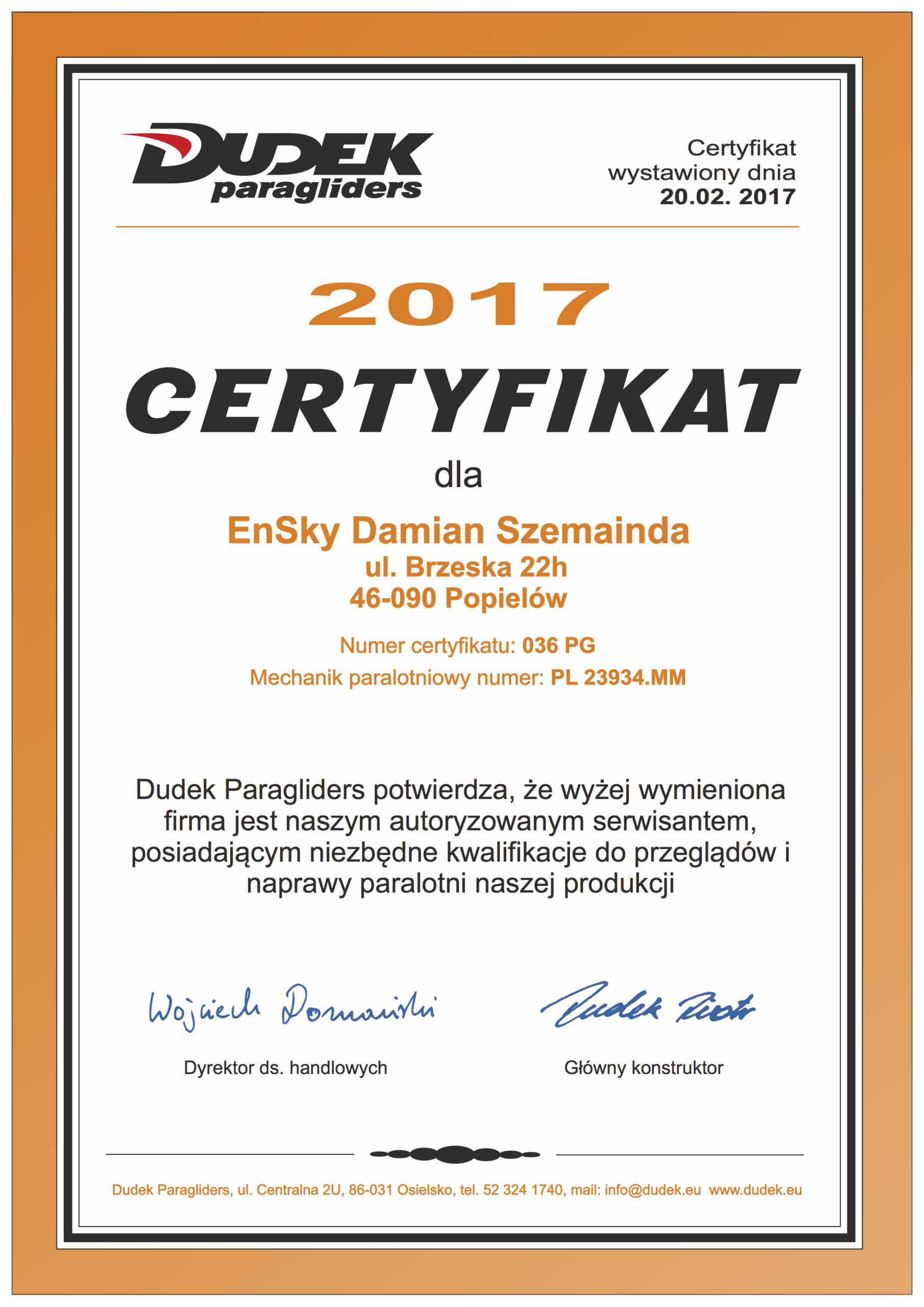 cert serwis 2017 ensky